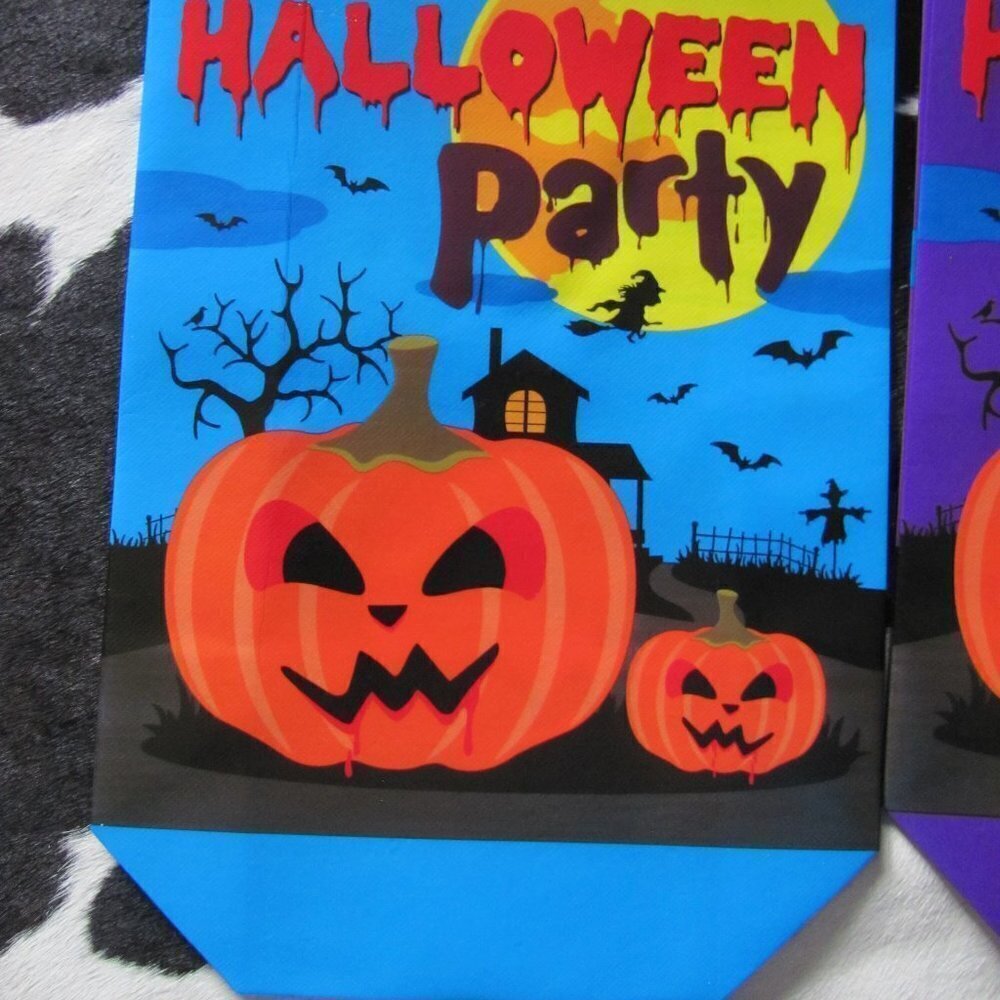 SET OF 2 HALLOWEEN BAGS PLASTIC COVERED - Picture 4 of 5